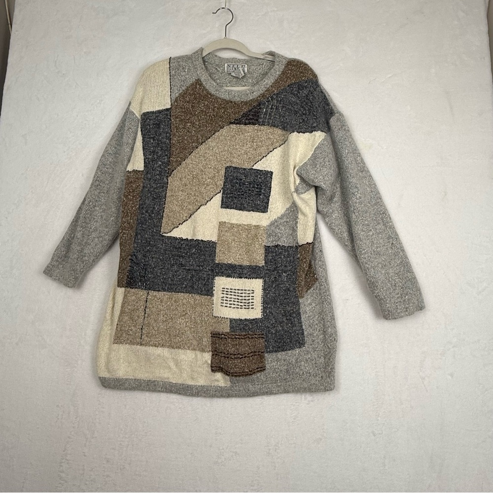 Nell Flowers by J.G. Hook Patchwork Sweater Sz 2x 18/20